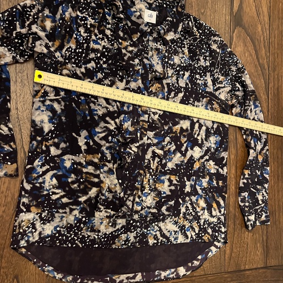 CAbi Women’s Starry Night Button Up Ruffle Style Size M - Picture 5 of 7